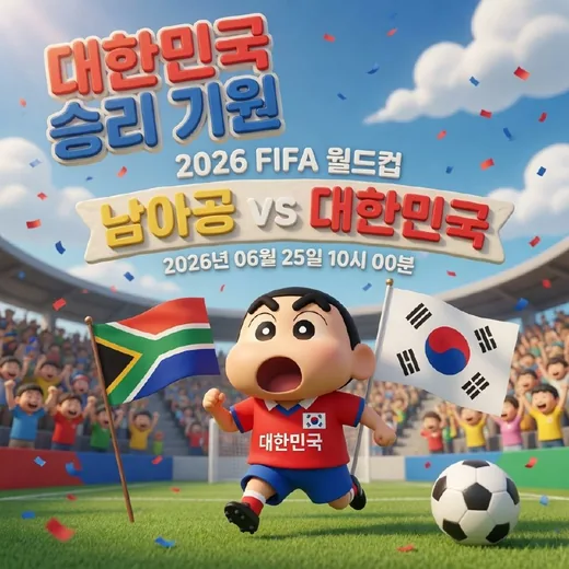2026 월드컵 대한민국 응원 이미지